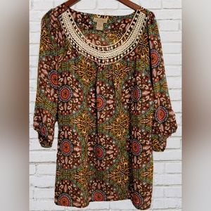 Art and Soul Tunic Top /Dress Size XL